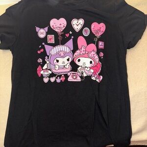Cute Character Black Kids T-Shirt